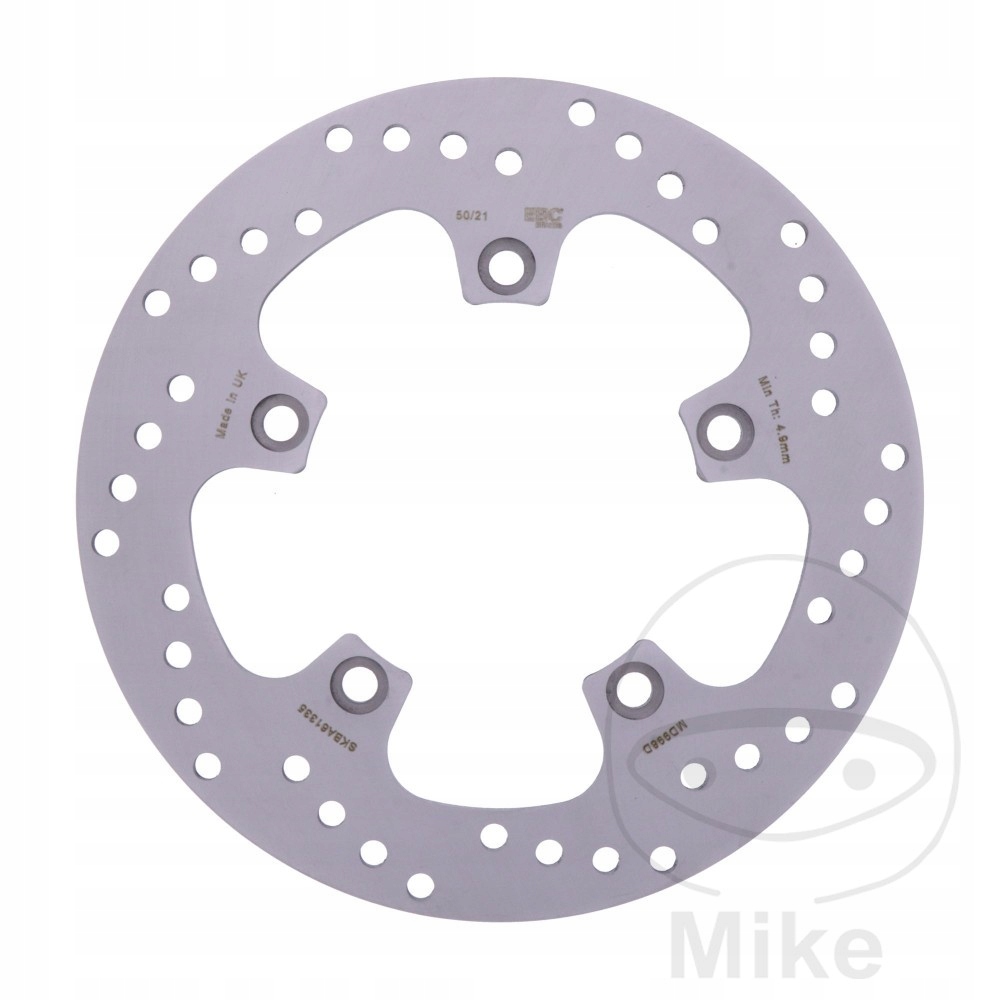 Zadný brzdový kotúč Ebc MD998D