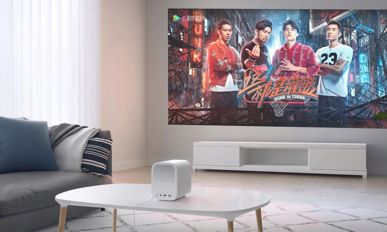 Projektor LED Xiaomi Mi Smart Compact Projector biały kino domowe głośnik Kolor biały