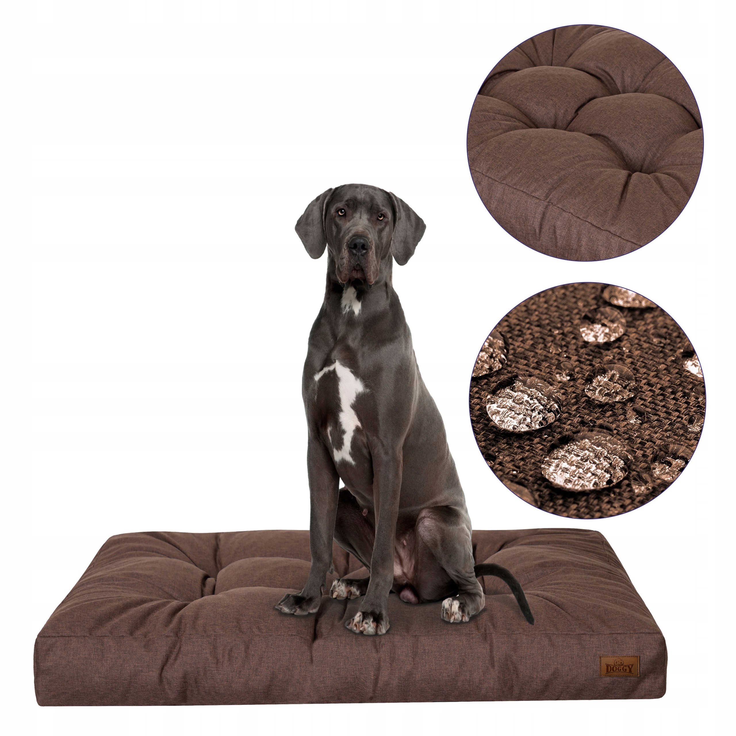 Levně Matrace pro psa Voděodolná Potah pro největší psy XXL 130x100 cm