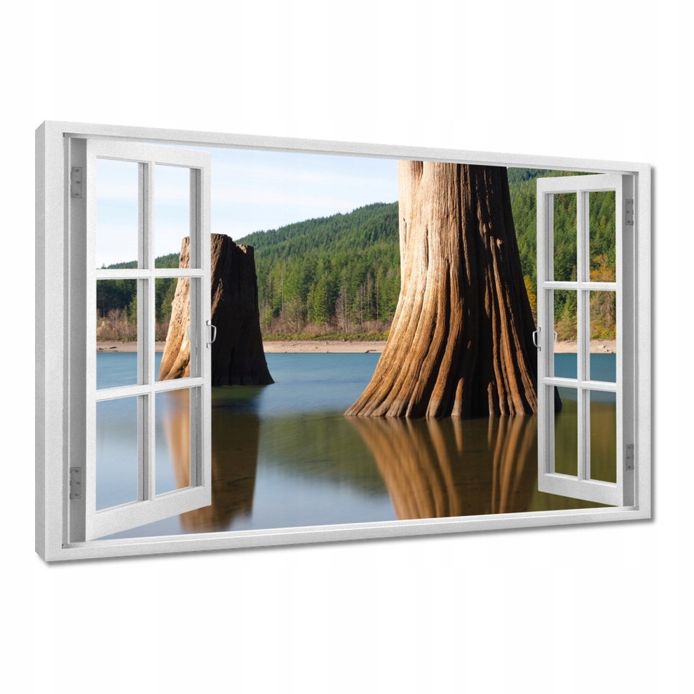 

Obrazy 60x40 Pnie w rzece Góry