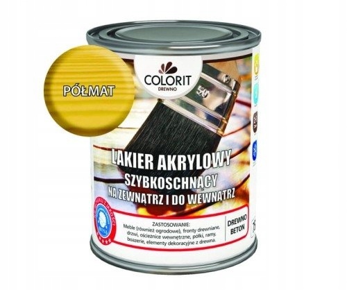 

Colorit Lakier Akrylowy Drewna 0,75L Półmat 750ml