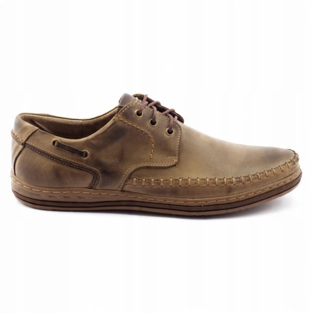 

Brązowe Skóra naturalna Buty Polbut r.43