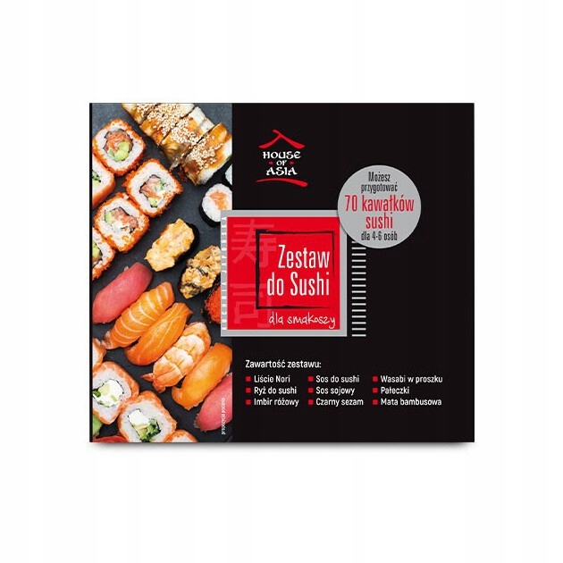 Levně House of Asia Sushi set pro 4 6 osoby dělání startovacího servírování xxl