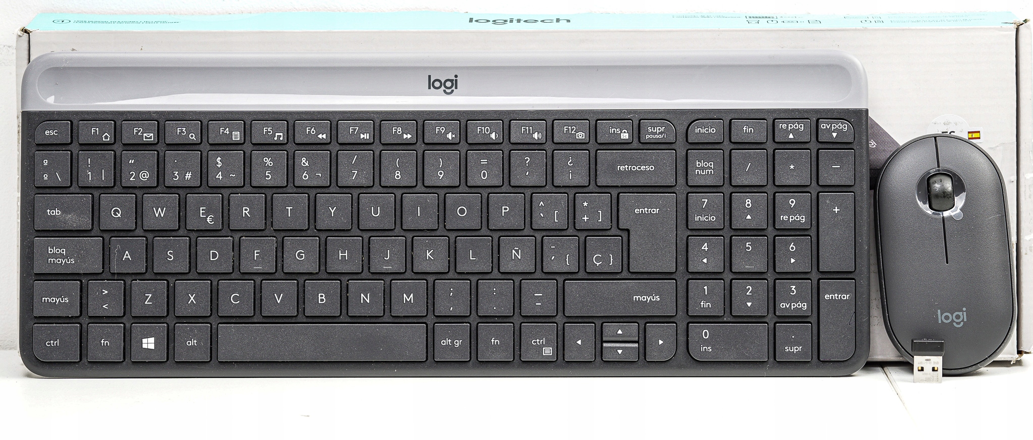 Zestaw Klawiatura i mysz Logitech MK470 Qwerty Es