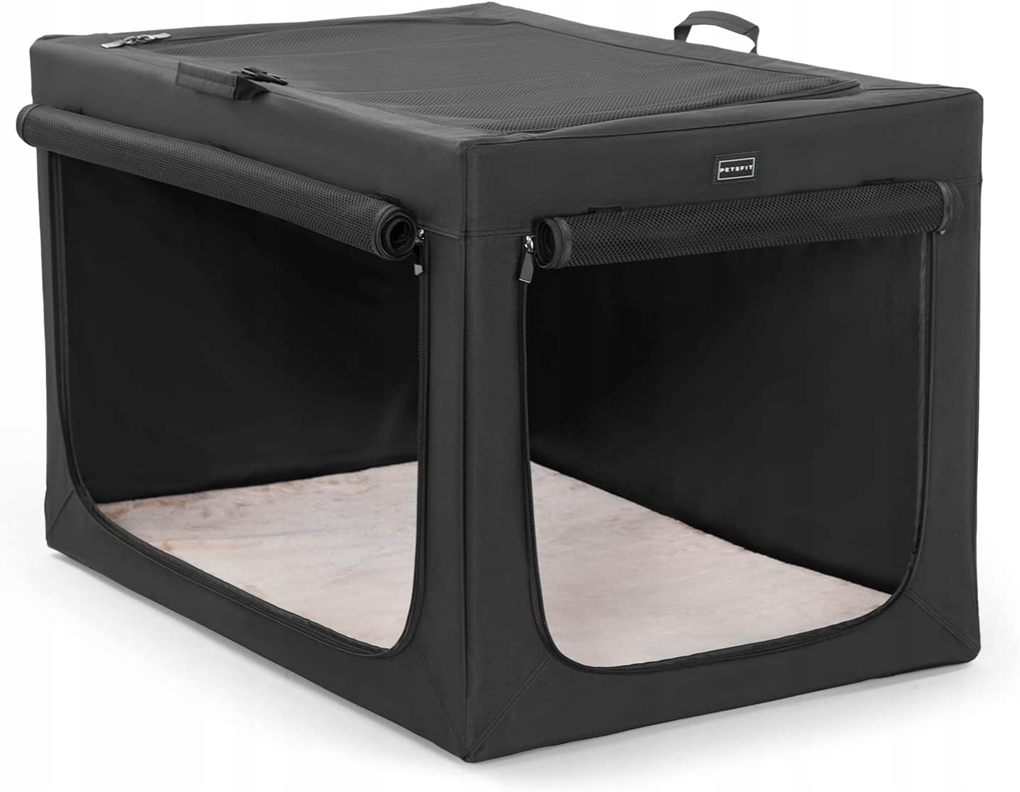 Levně Přepravka Pro Psa PetsFit Černá L/XL 91 x 58 cm 58CM MAG749