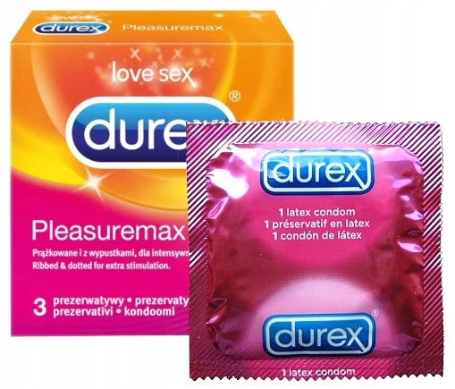 

Durex prezerwatywy Pleasuremax 3 szt. prążkowane