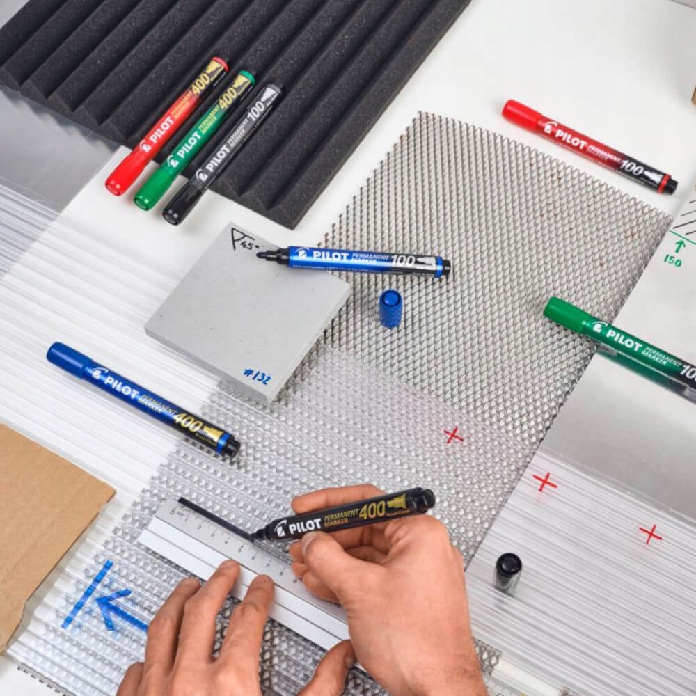 Marker permanentny SCA-100 okrągły Fine 1mm PILOT Rodzaj permanentny