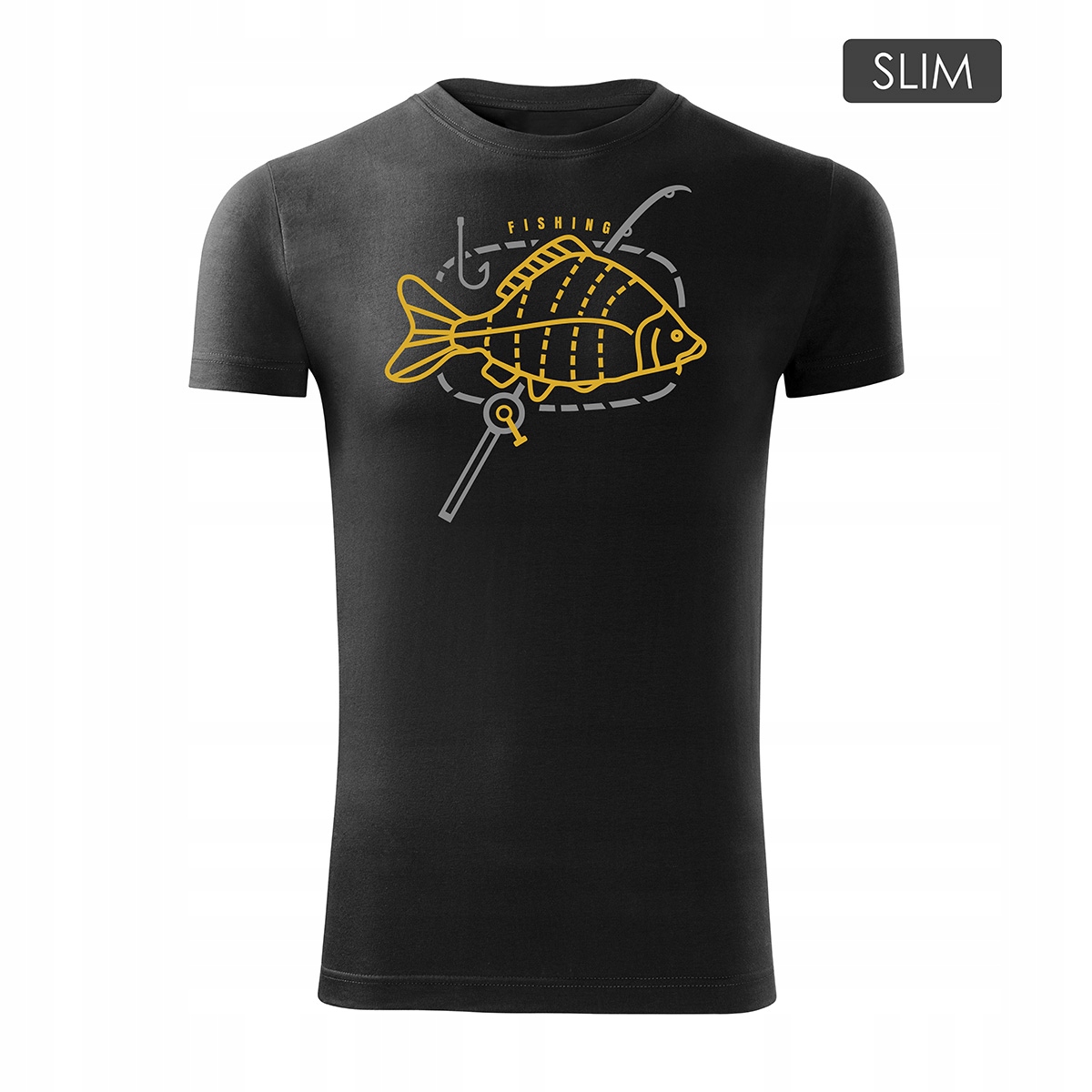 

Koszulka na ryby dla wędkarza wędkarska karp męska