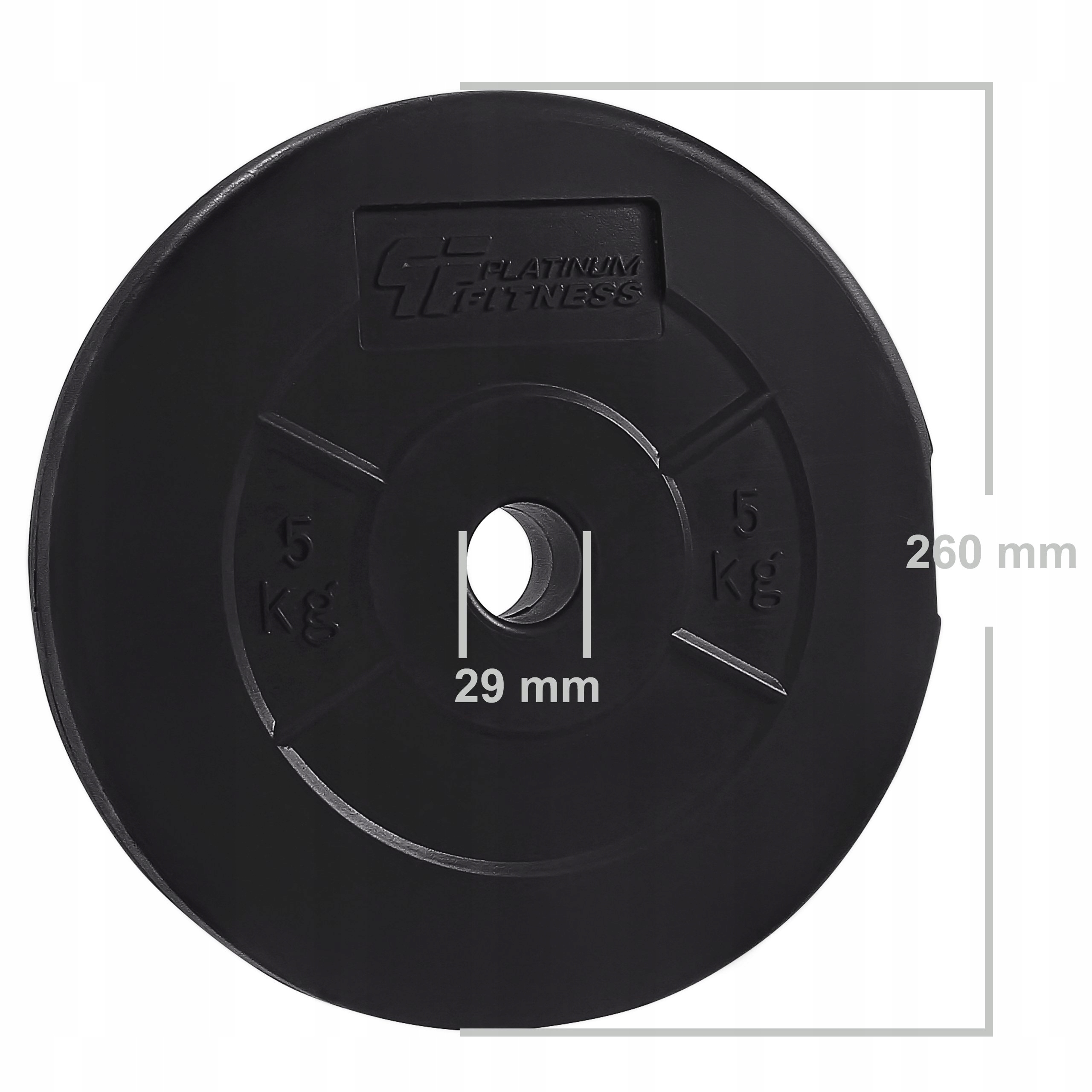 PLATINUM FITNESS ZESTAW OBCIĄŻENIA 70KG OBCIĄŻENIE BITUMICZNE BITUMIKI 29MM Waga obciążeń 70 kg