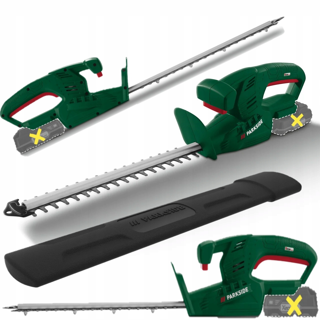 Akumulatorowe Nożyce Do Żywopłotu Krzewów Bezprzewodowe Parkside 20V