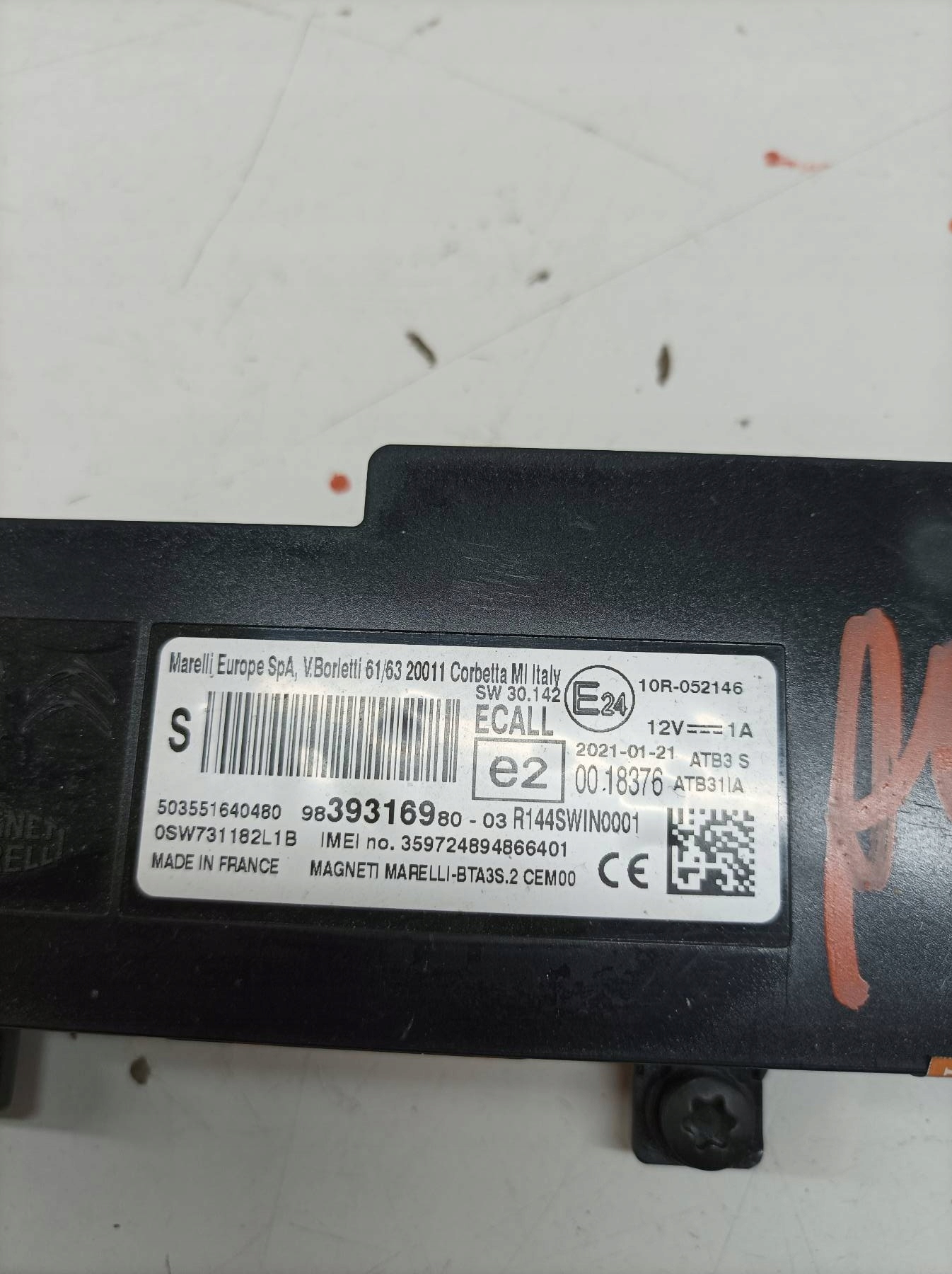 module 9839316980 Peugeot Expert III (2016- )