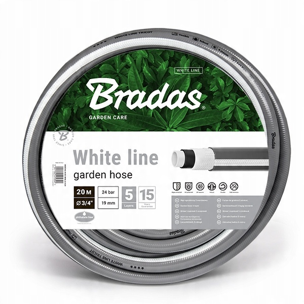 

Bradas Wąż Ogrodowy White Line 3/4"- 20M