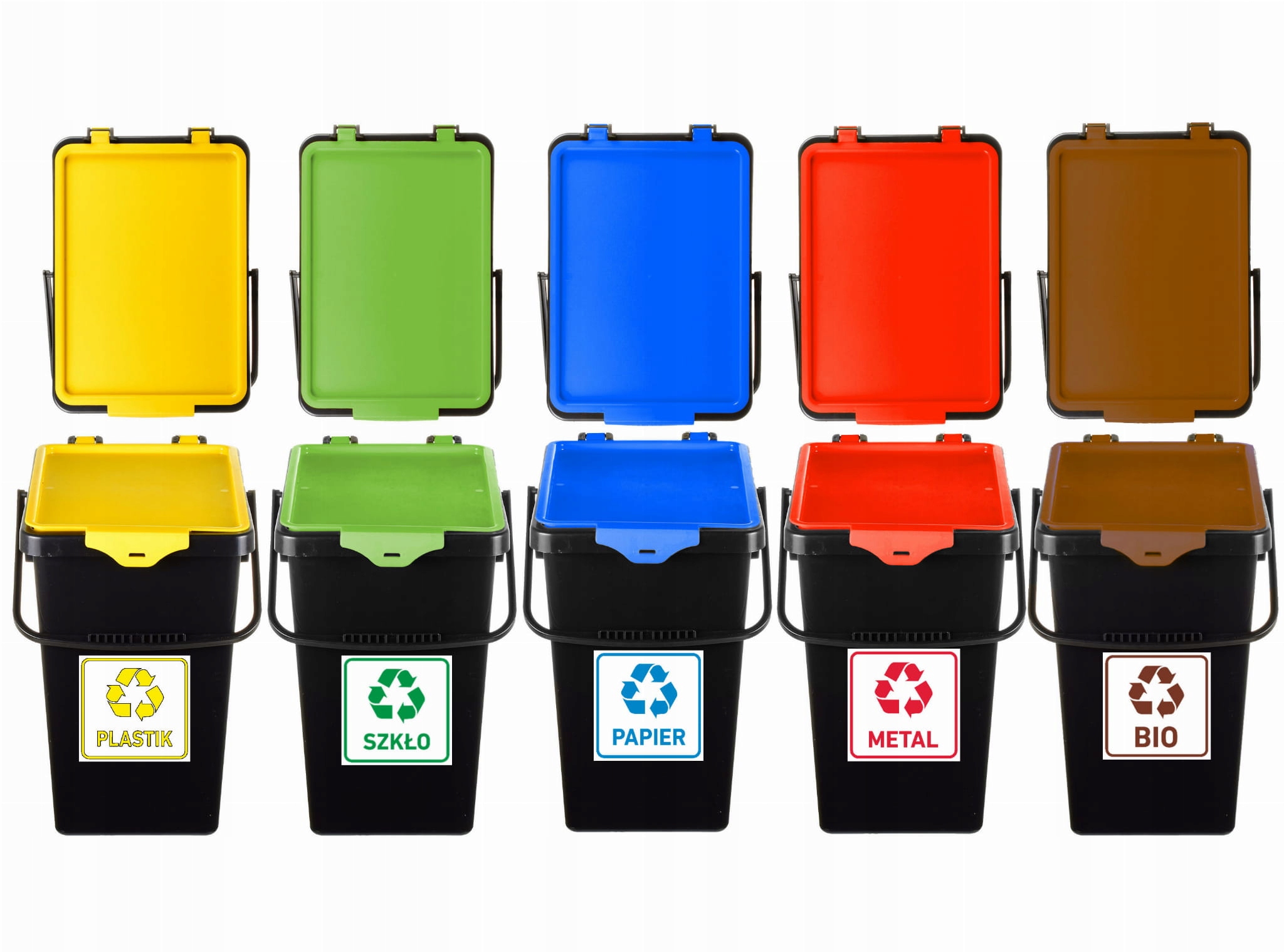 

Wiadro Kosz Do Segregacji Z Pokrywą Kpl 5SZT Kolor