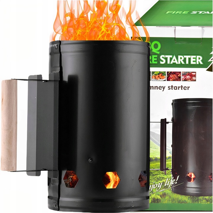 KOMIN DO ROZPALANIA GRILLA PIECA WĘGLA OGNISKA BRYKIETU 27cm DUŻY ROZPAŁKA EAN (GTIN) 9788711292112