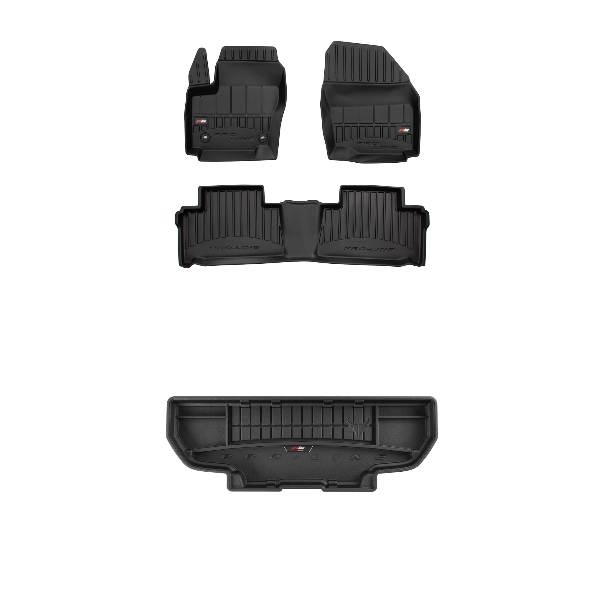 Frogum 3D Sada gumových koberců a rohoží s logem pro Ford Galaxy II 2009-2015