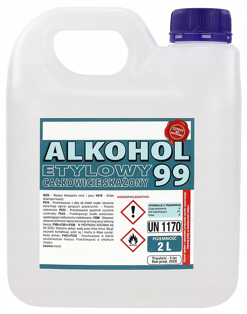 

Etanol Alkohol Etylowy 99,9% Spiryt Odwodniony 2L