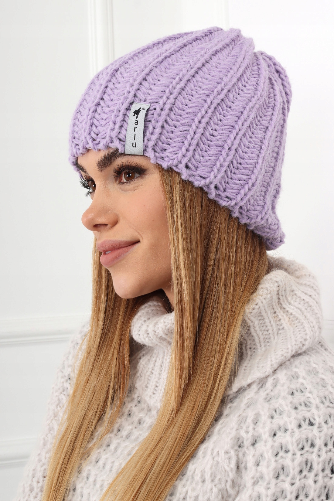 CZAPKA DAMSKA ZIMOWA NA ZIMĘ CIEPŁA WYGODNA GRUBA KOBIECA SPORTOWA KOL 2251 Rozmiar uniwersalny