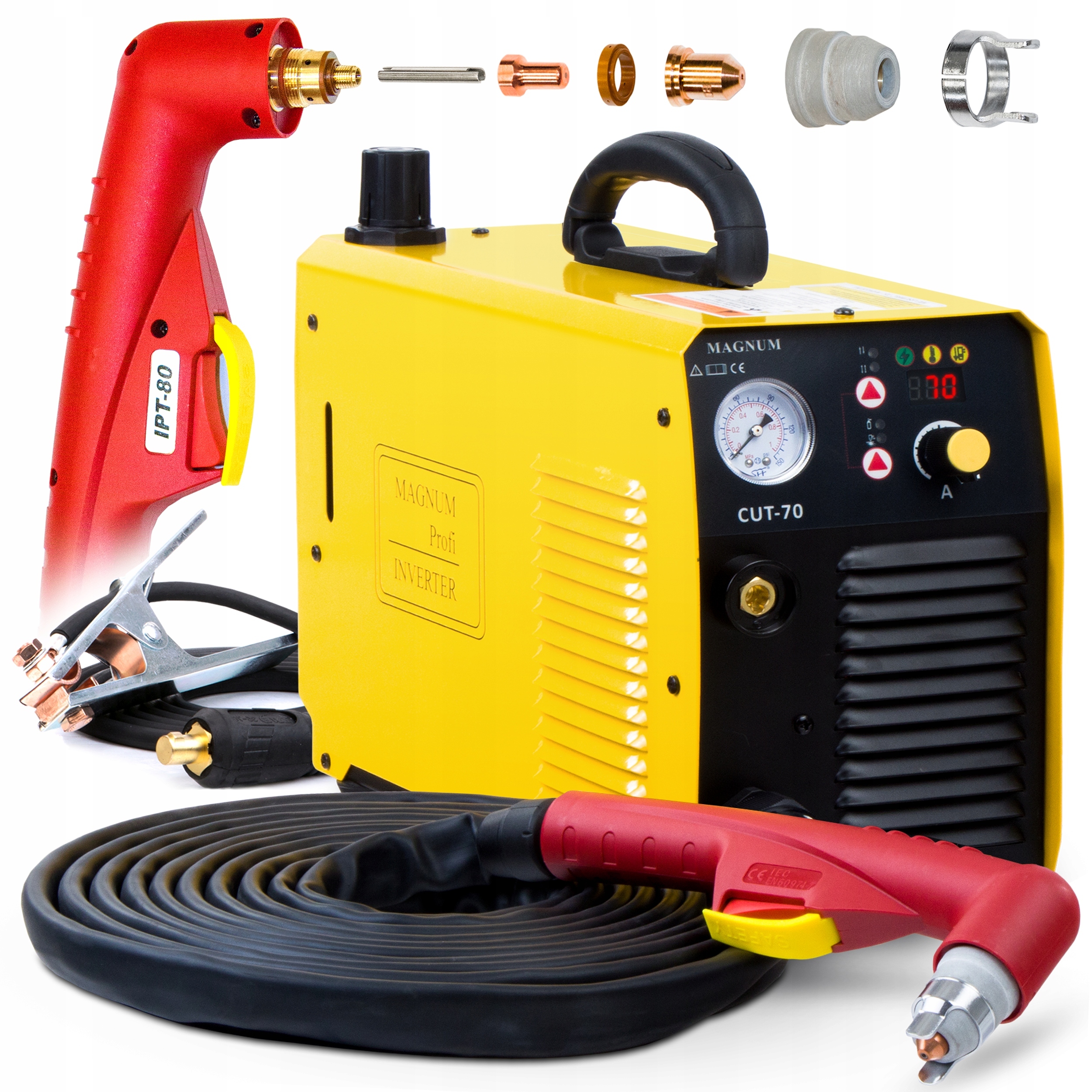 Plazmová Řezačka Plasma Plazma Magnum Cut 70 Cutter 65A 400V Igbt Hf