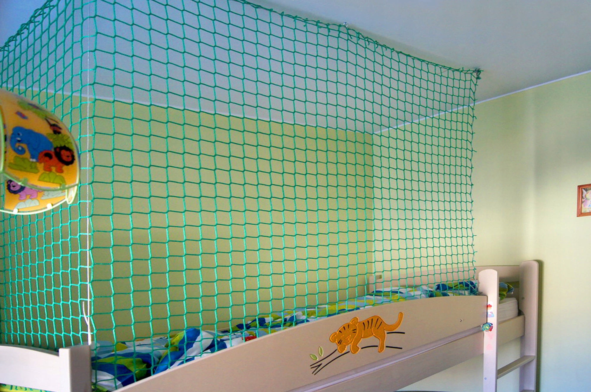 OCHRONNA SIATKA NA ŁÓŻECZKO ŁÓŻKO BEŻOWA 250cm Długość 50 cm