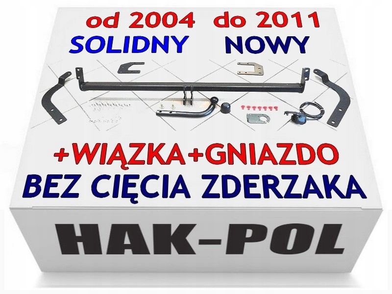 

Hak Holowniczy+wiązka Peugeot 407 Sedan+kombi Sw