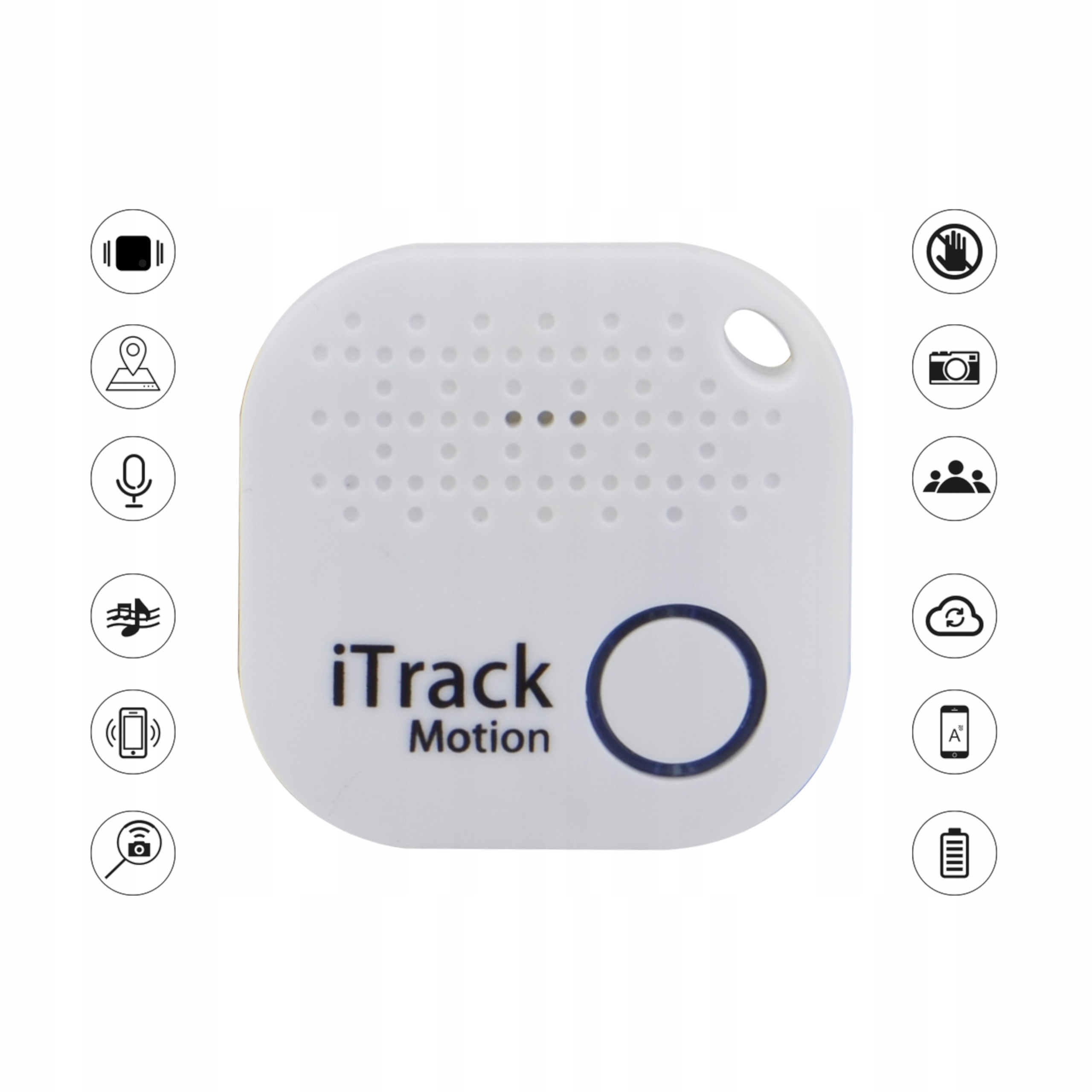 iTrack Motion Lokalizator Bluetooth 5.0 Brelok Kluczy Rzeczy Telefonu Rodzaj lokalizator