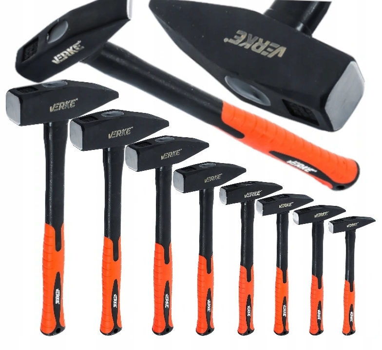 MŁOTEK ŚLUSARSKI ZESTAW MŁOTKÓW MŁOTKI FIBERGLASS