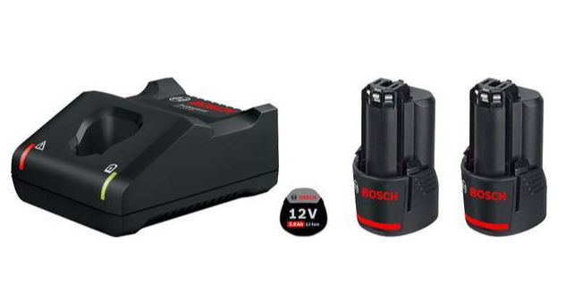 

2 akumulatory Gba 12V 3 Ah ładowarka Gal 12V Bosch