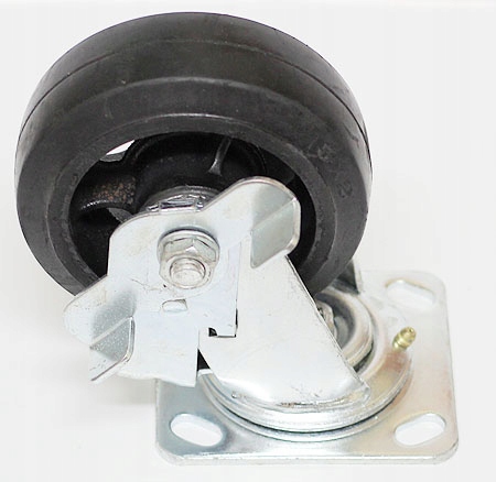 Koło obrotowe pełne fi 125 mm z hamulcem 230 kg Kod producenta KAT02704