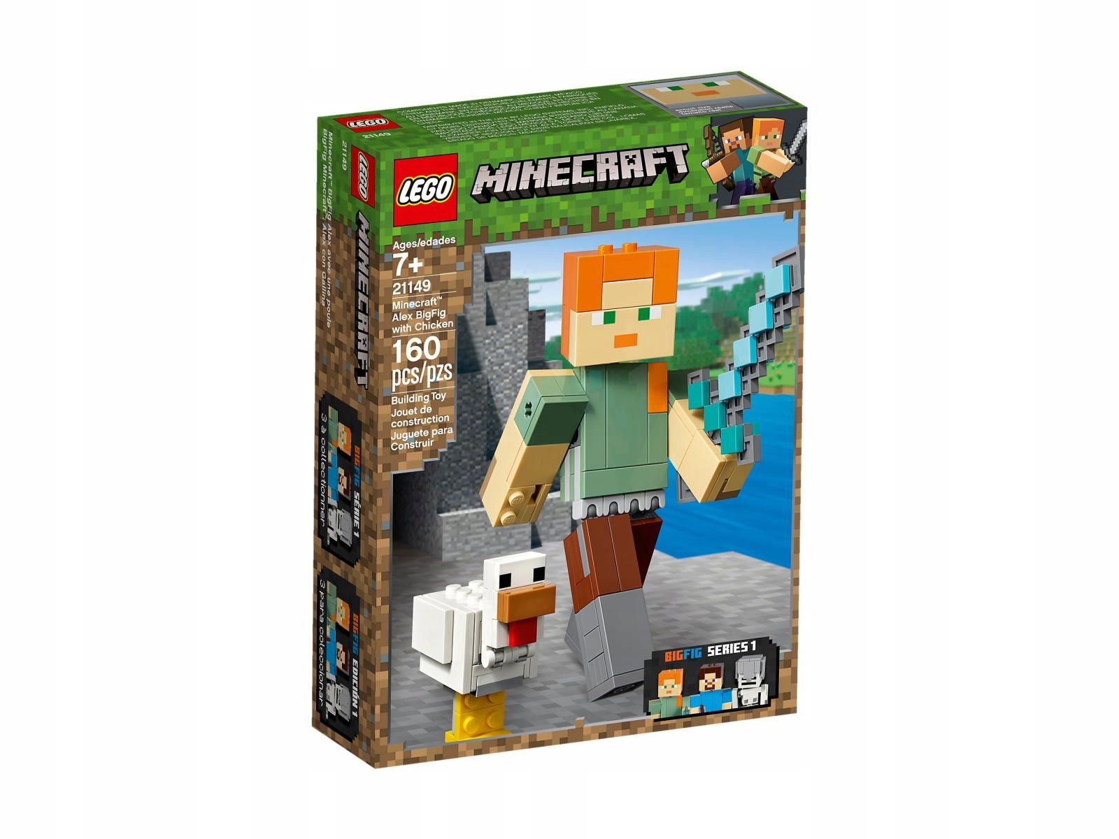 Lego 21149 Minecraft BigFig Alex z kurczakiem