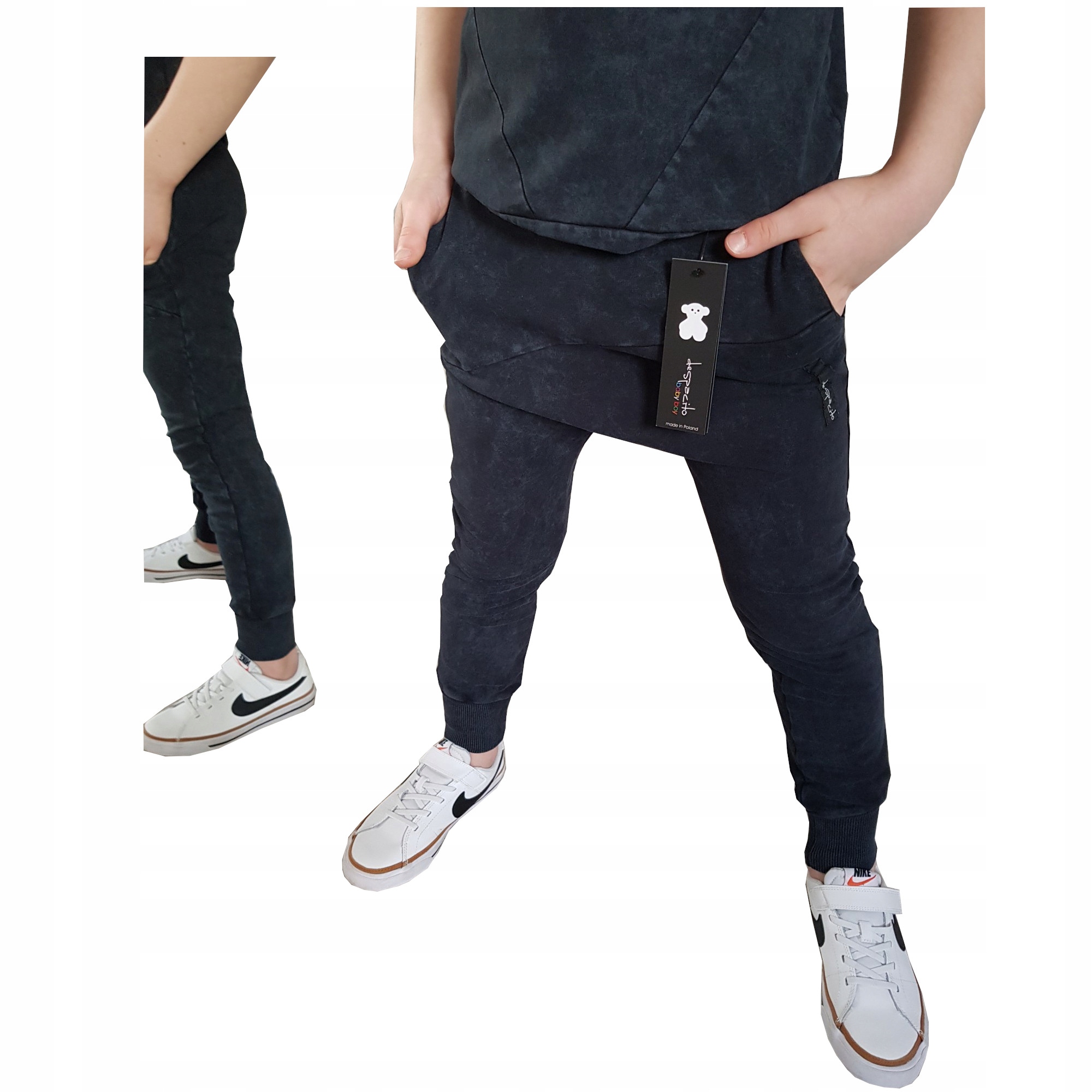 Spodnie Despacito dekatyzowane wilk black 98