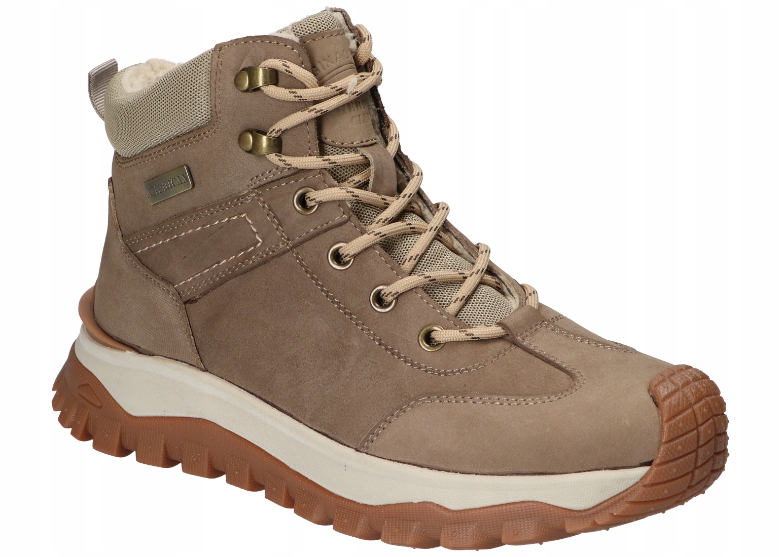 American Club CY158 Zateplené Trekové Boty Trapery Zimní Kožené Boty Bg 41