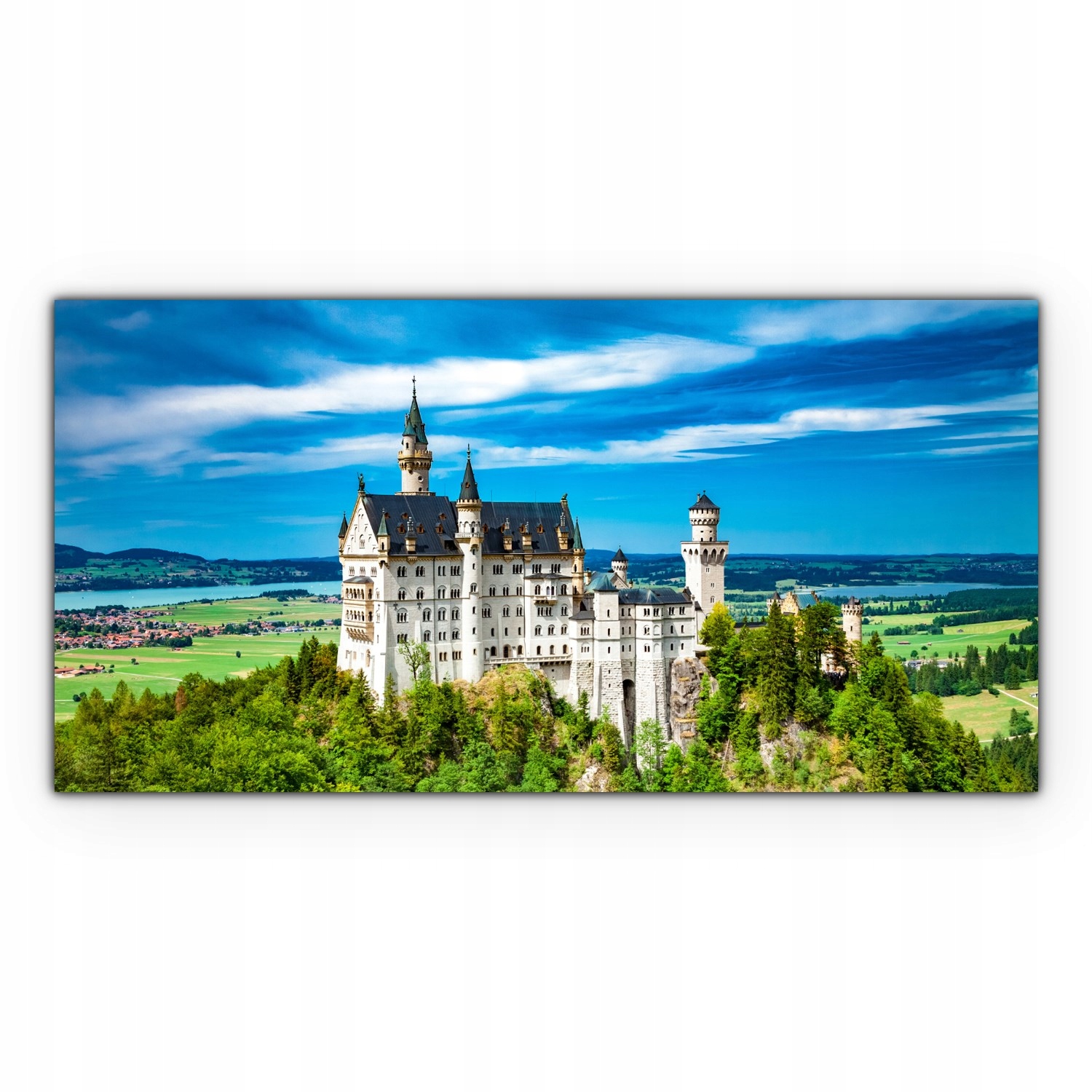 

Obraz na płótnie z foto 140x70 Bawarski Zamek Alpy