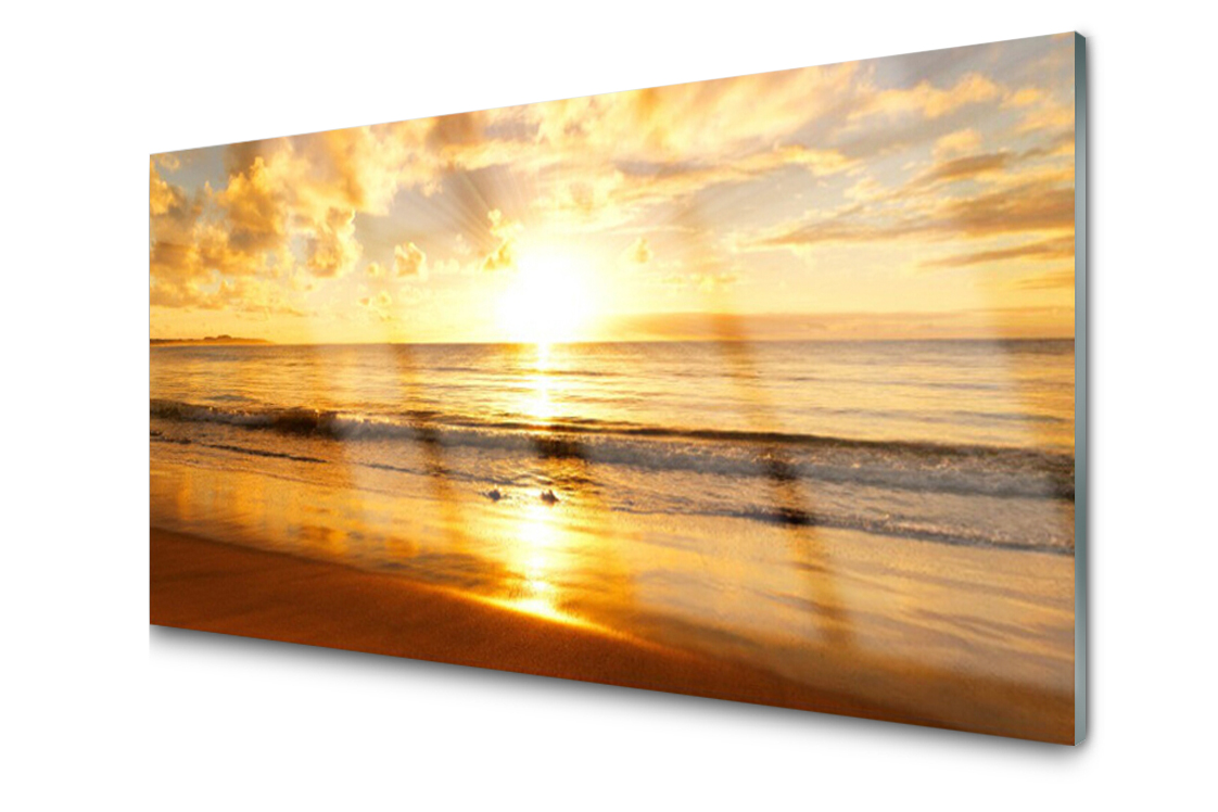 

Panel szklany dekoracyjny Morze Słońce 100x50