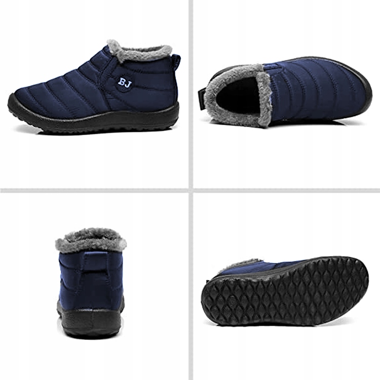 BUTY NA ŚNIEG ZIMOWE OCIEPLANE GRANAT UNISEX 40 Długość wkładki 27.5 cm