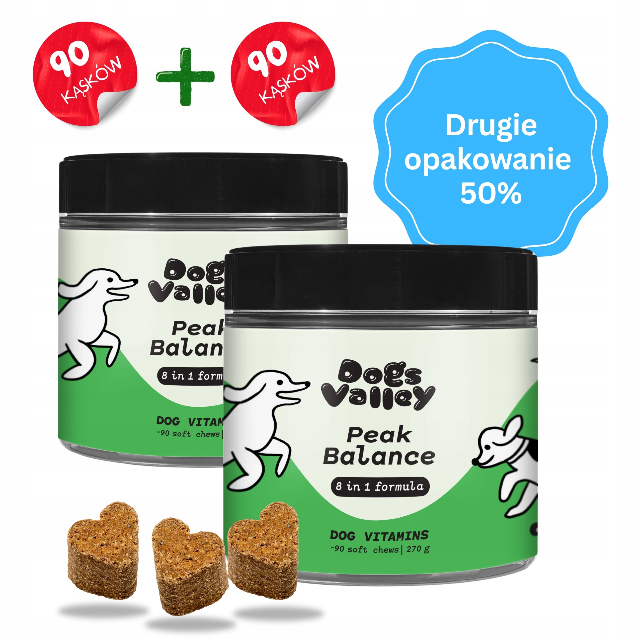 Levně Doplňky pro psa střeva, klouby, srst, kůže, probiotikum Vitamíny 180ks!