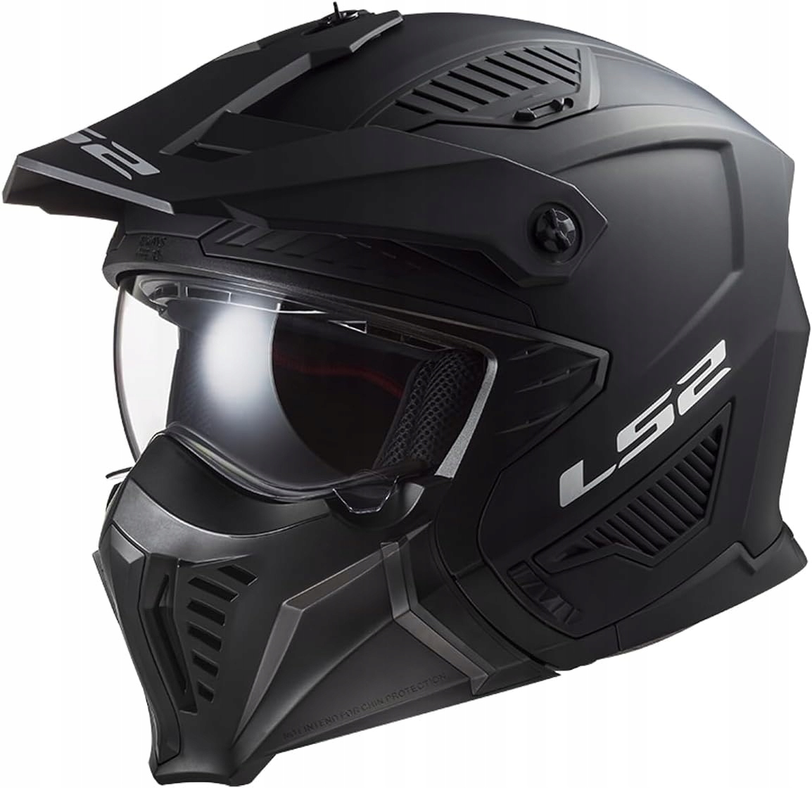 Motocyklová Prilba S Čeľusťami LS2 OF606 Drifter Solid Matt Čierna 06