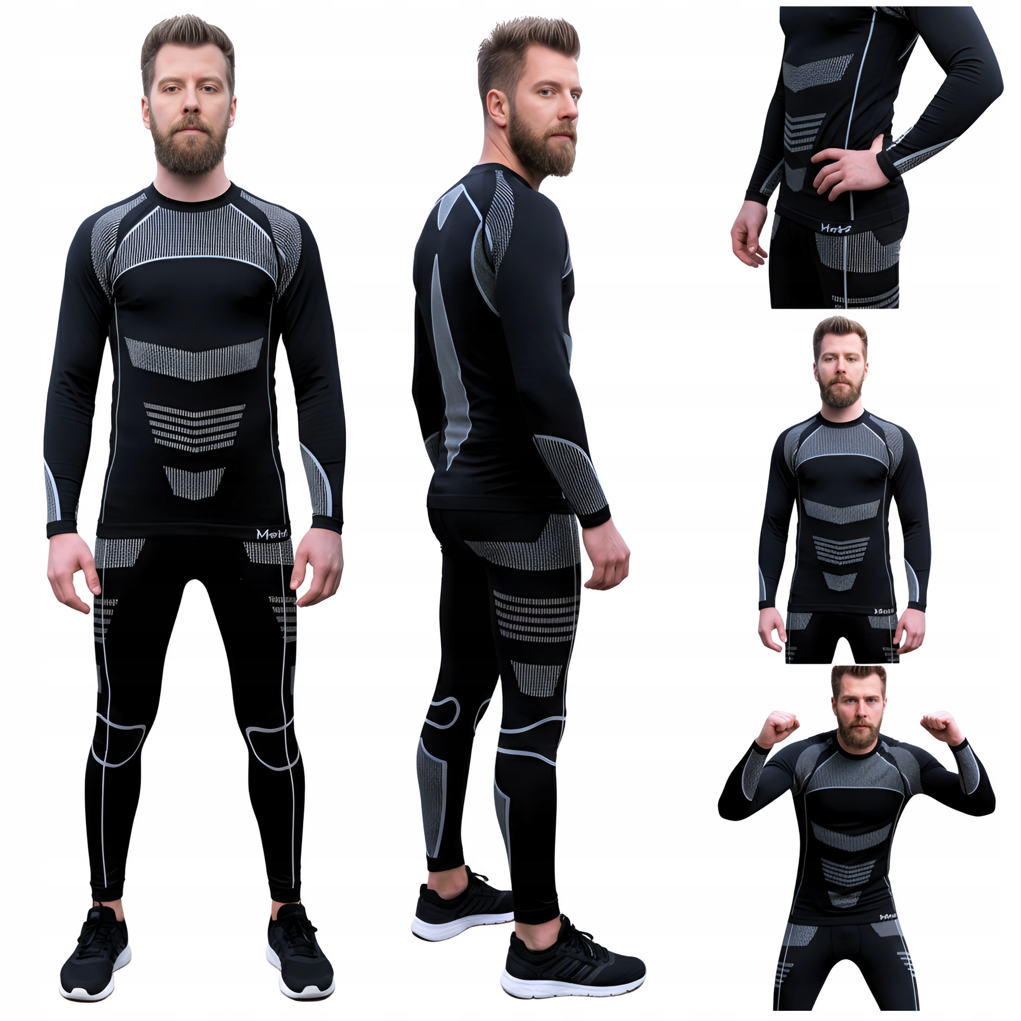 Pánské Termoaktivní Prádlo Termo Oblečení Sada Komplet na Zimu Coolmax