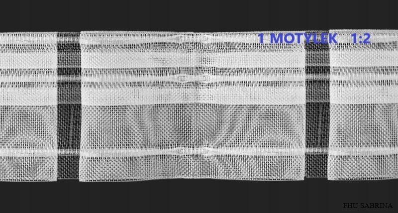 Taśma FIRANOWA marszcząca 5cm DO FIRAN ZASŁON WYBÓR MARSZCZENIA Marka Jula