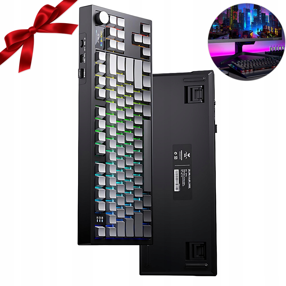 Profesionální Mechanická Klávesnice Fengling Switch Grey Bluetooth