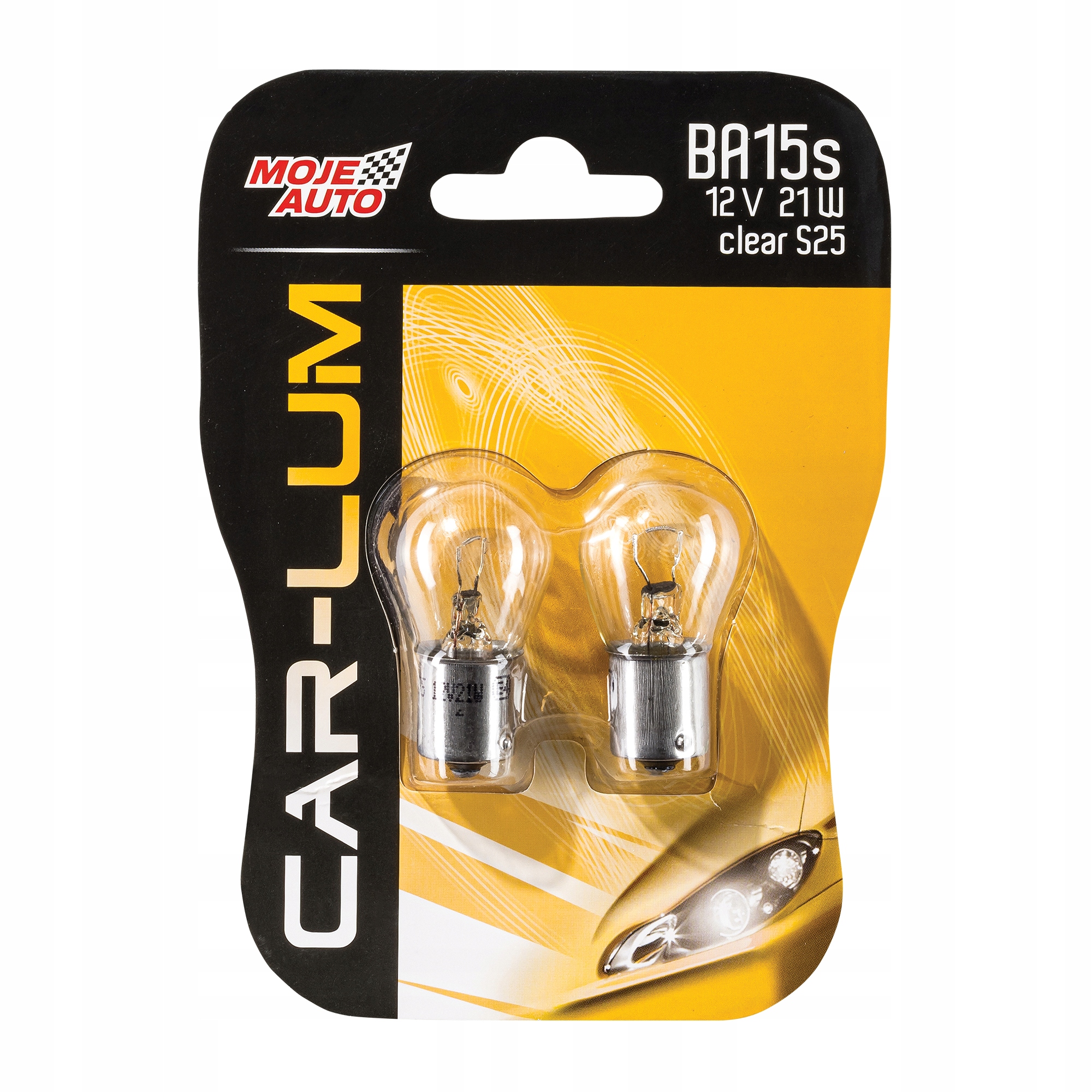 

Moje Auto Żarówka 12V P21W BA15S Clear