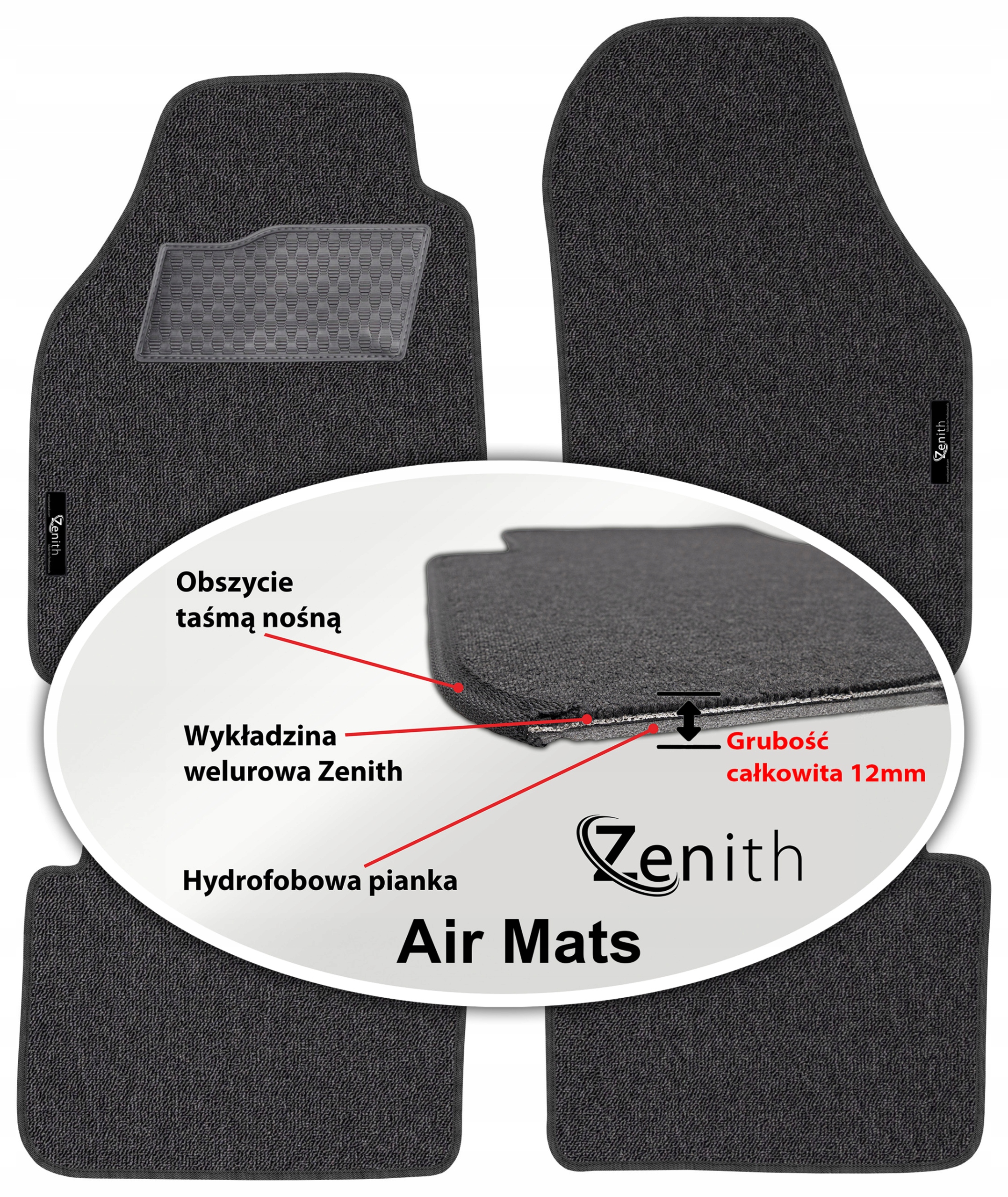 Suzuki Baleno I Kombi 95-07 Velúrové koberčeky do auta Zenith Air Mats
