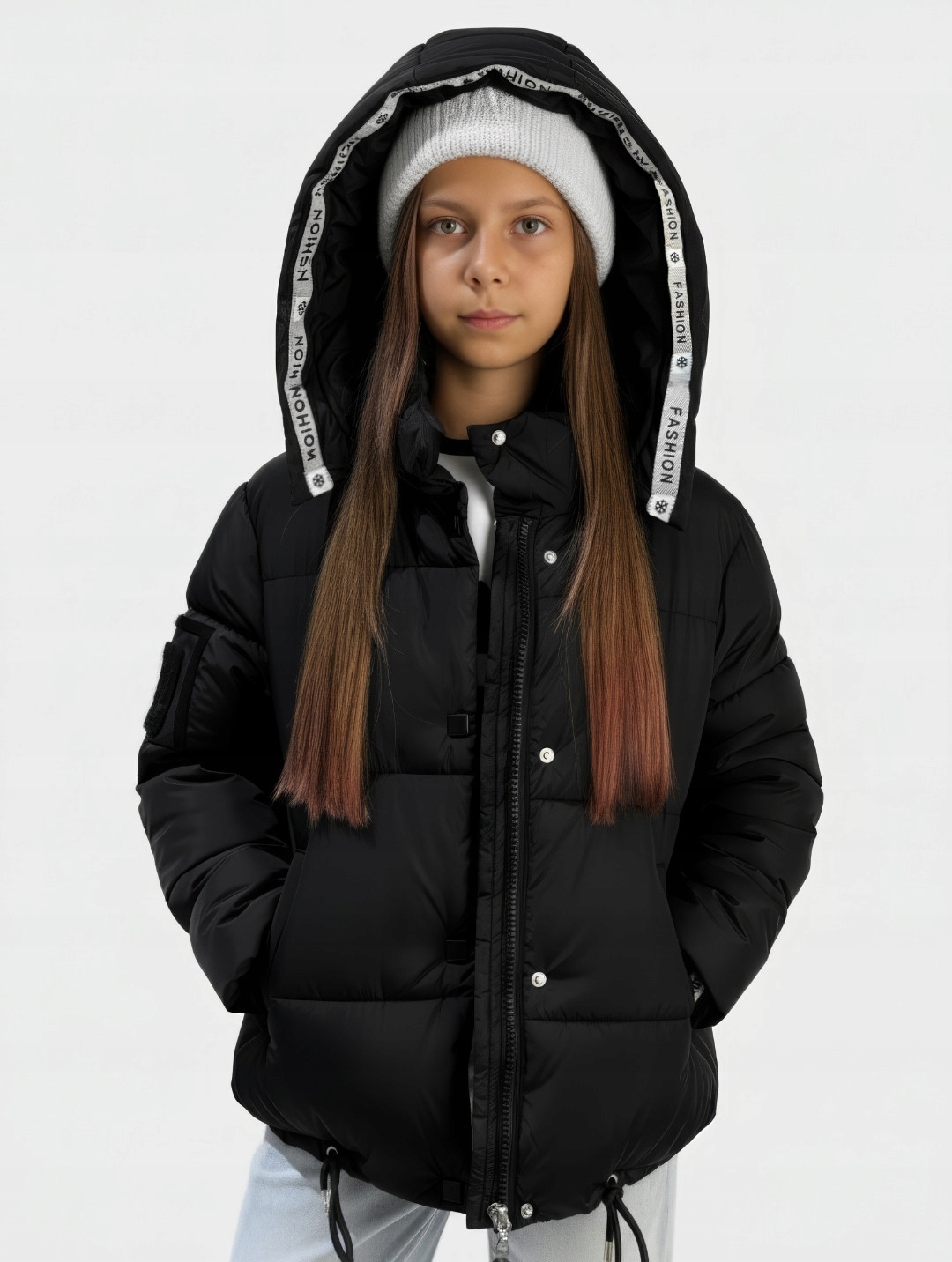 KURTKA ZIMOWA CHANTAL DZIEWCZYNKA 158 Czarny HOKUS_PL Marka Hokus