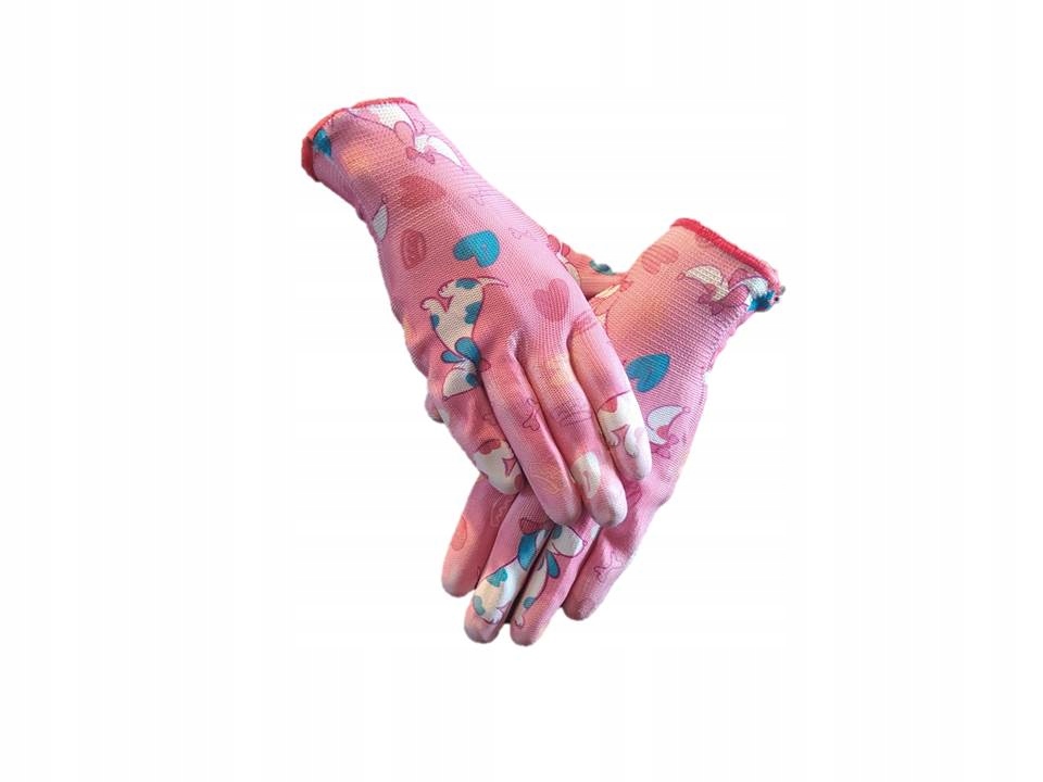 Женские садовые перчатки с покрытием розовый r. 8 размер 8-M