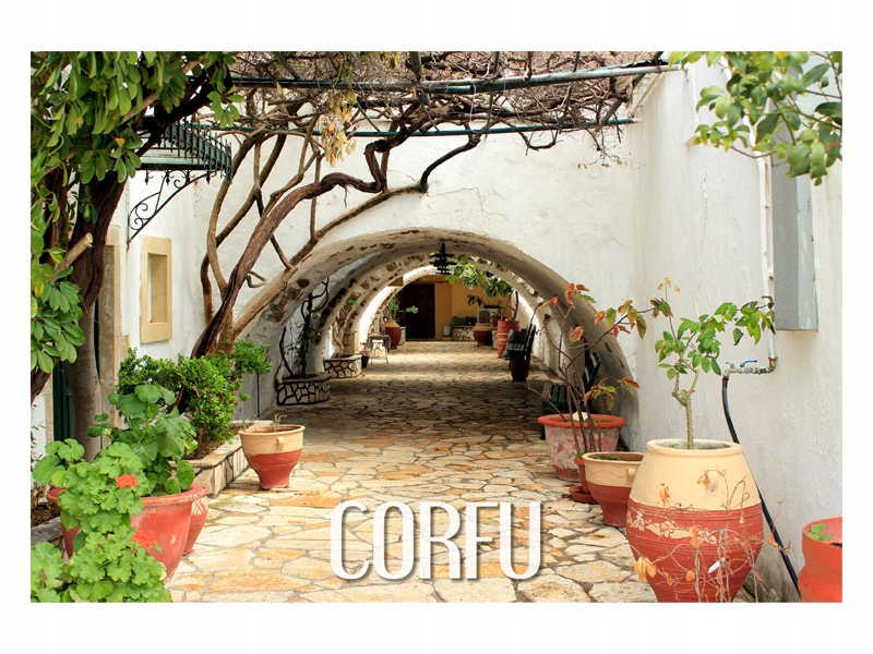 

Korfu - Architektura - Styl - Magnes na lodówkę