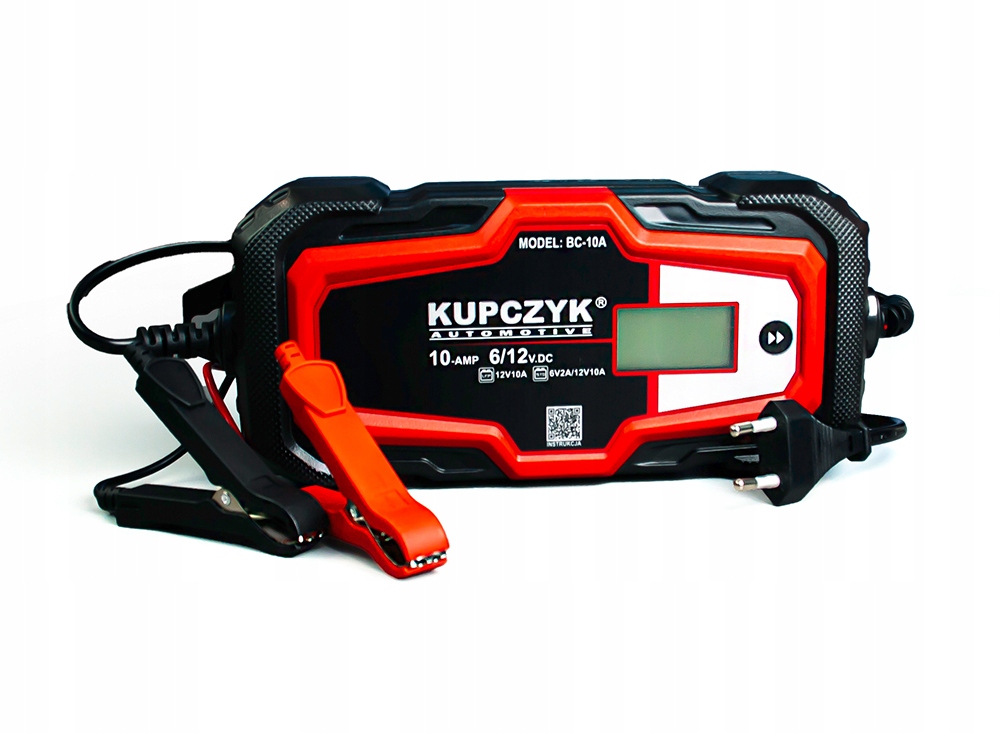 Prostownik mikroprocesorowy do ładowania akumulatora 6V 12V BC-10A Kupczyk