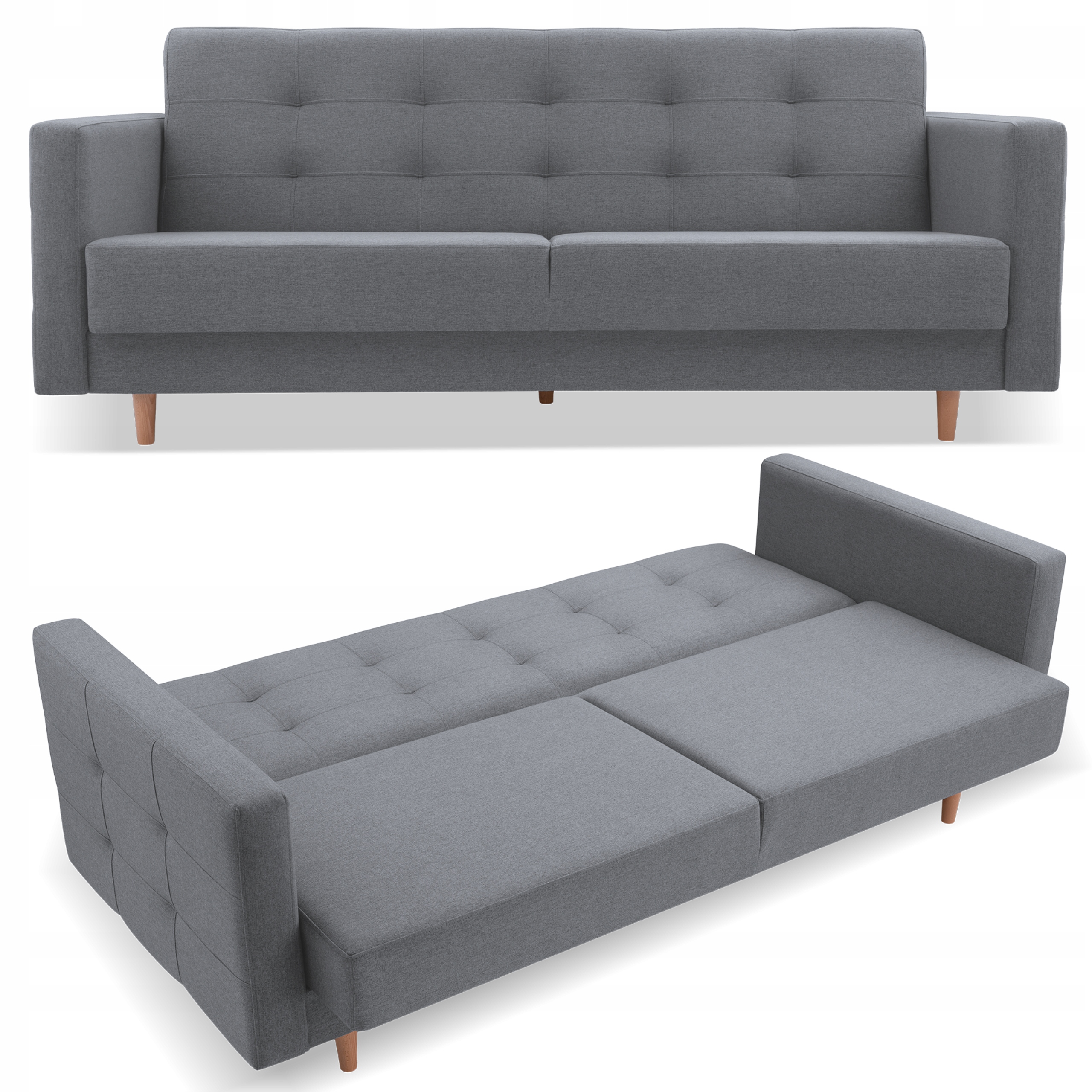 Rozkládací pohovka Godivo šedá Norn 15 s pohodlným výpletem Výrobce