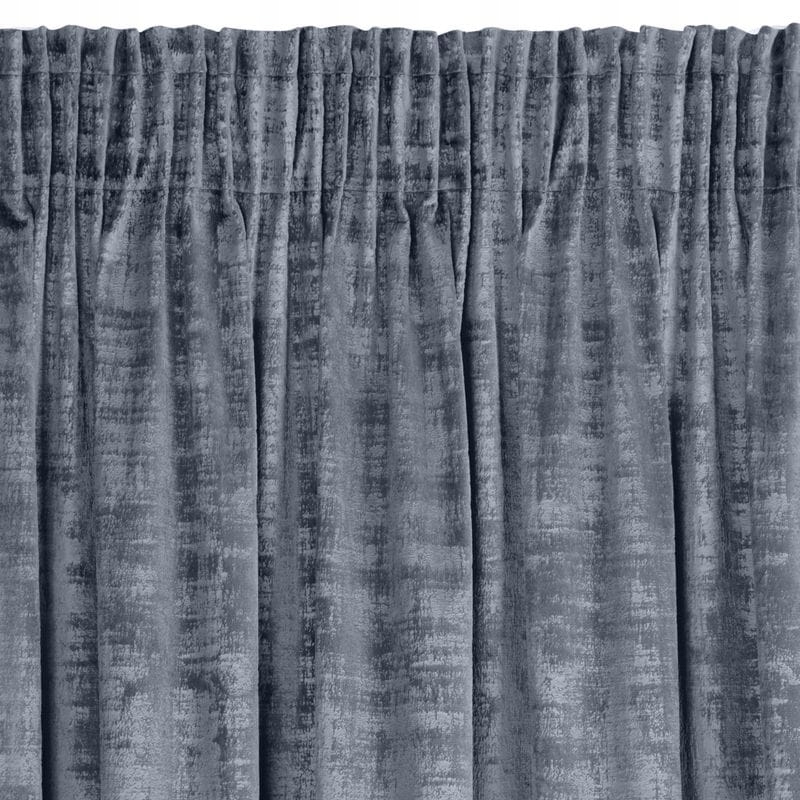 ZASŁONA NA TAŚMIE PRZECIERKA WELUR 140X270 SZARA Wysokość produktu 270 cm