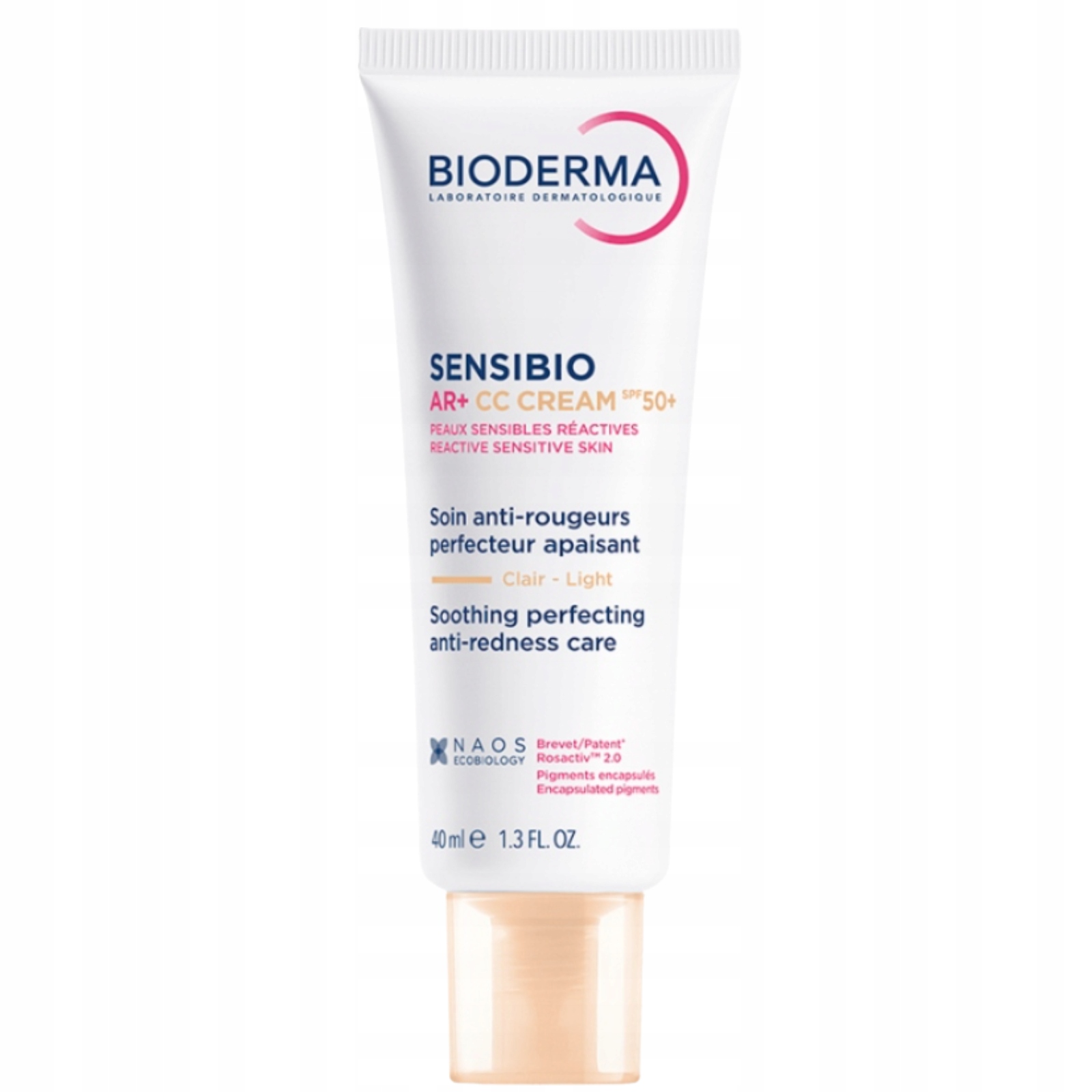Bioderma Sensibio Ar+ CC SPF50+ krem korygujący skóra naczynkowa 40 ml