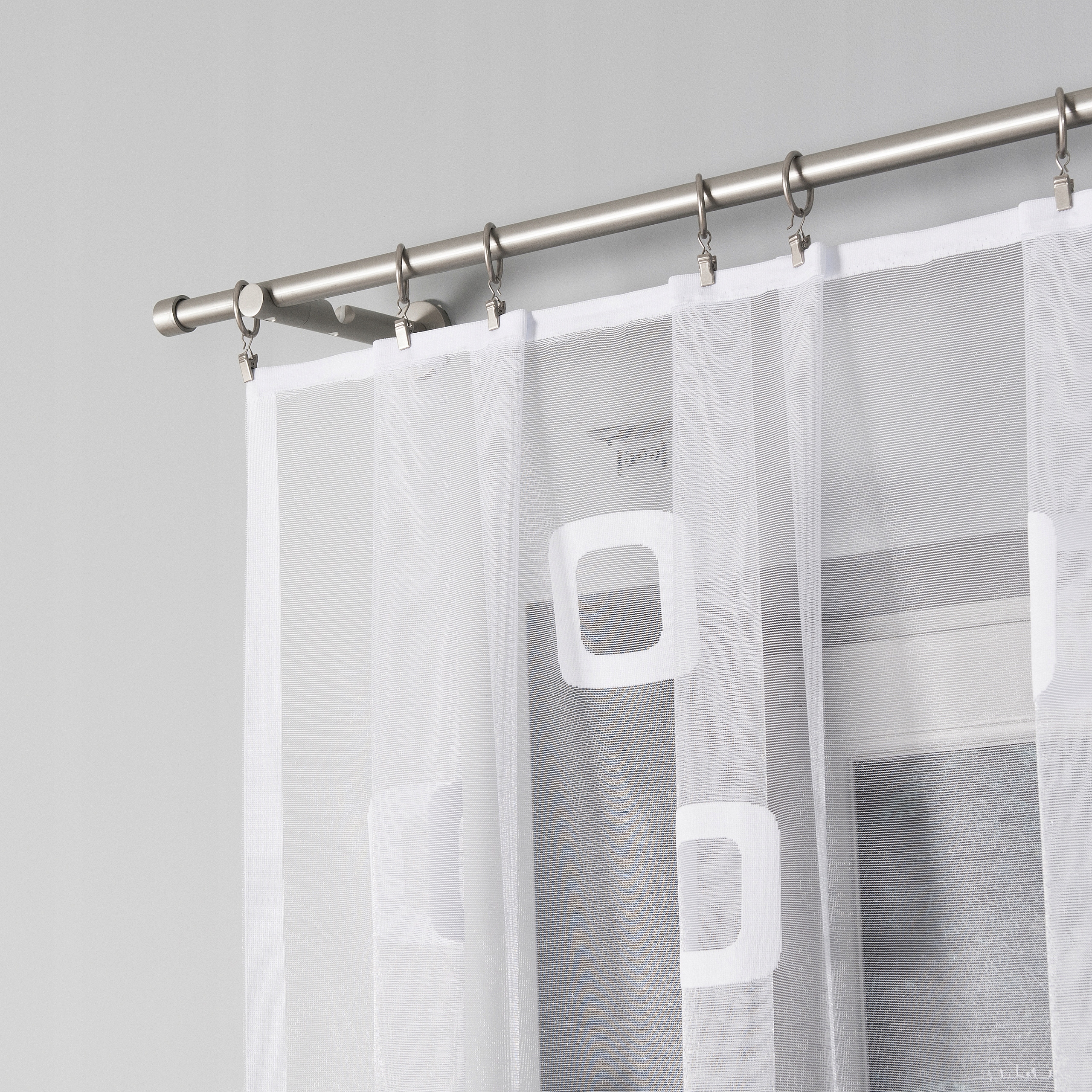 GOTOWA FIRANA ŻAKARDOWA BIAŁA BEZ PRASOWANIA DO KUCHNI POKOJU 300x160 ŻABKI Typ klasyczna