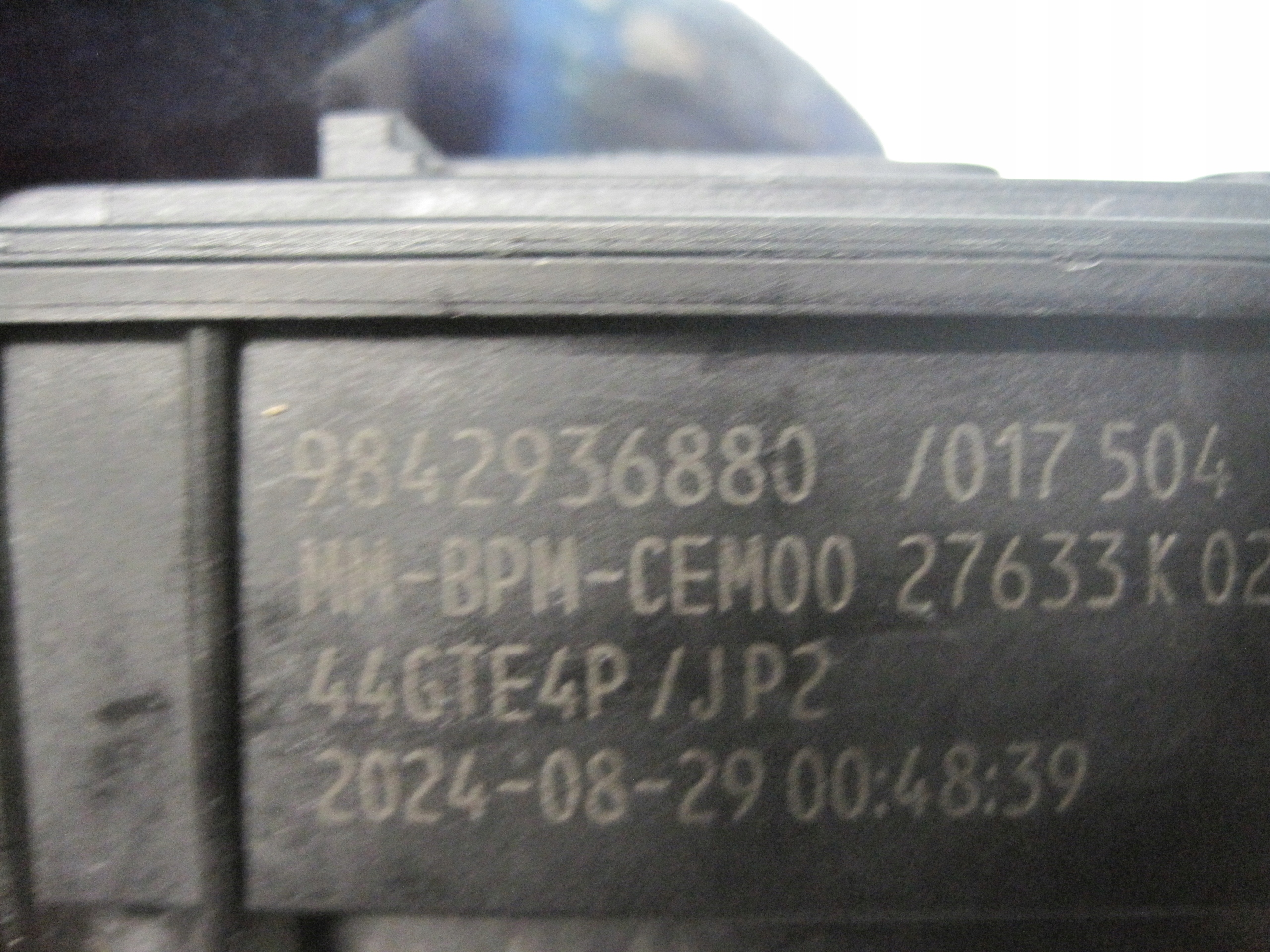Valvola a farfalla OPEL CORSA F 1,2THP 9842936880